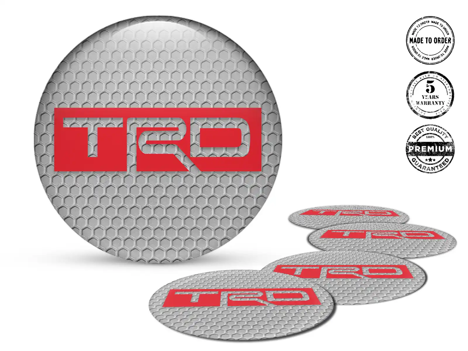 Toyota TRD Calcomanías de Rueda Premium Núcleo Racing Cuántico